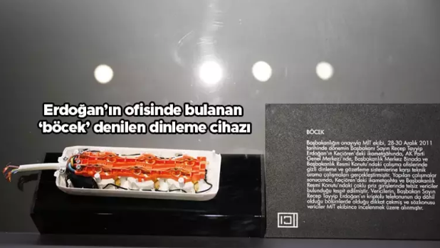 Başkan Erdoğan'ın ofisinde tespit edilen dinleme cihazı böcek orada!