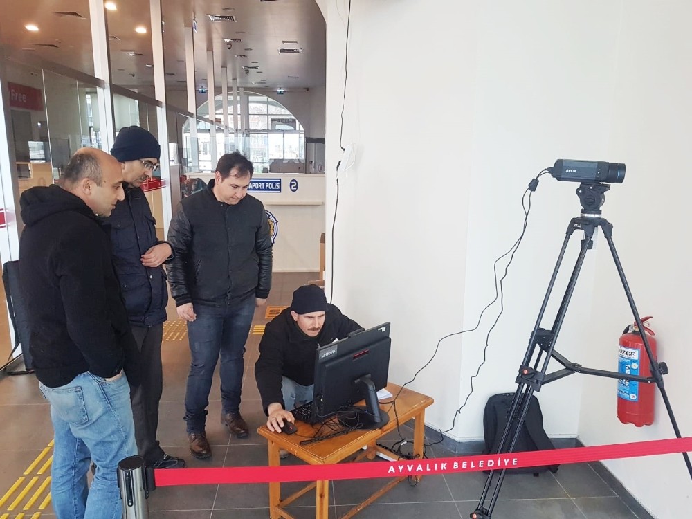 Başkan Ergin’in talebiyle Ayvalık deniz hudut kapısına termal kamera kuruldu 