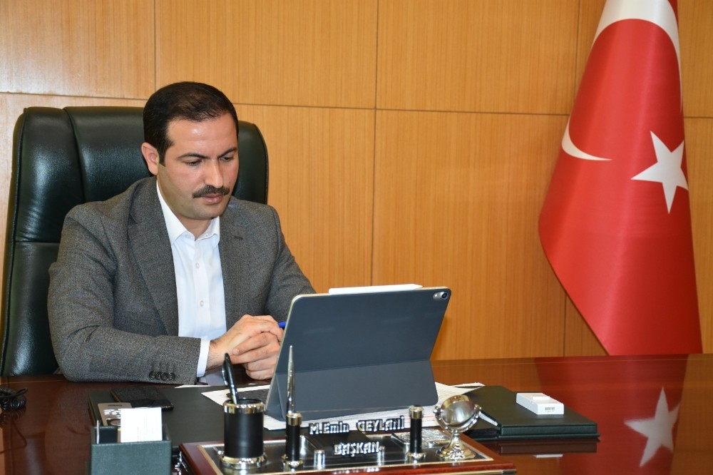 Başkan Geylani’den telekonferans yoluyla görüşmeler 