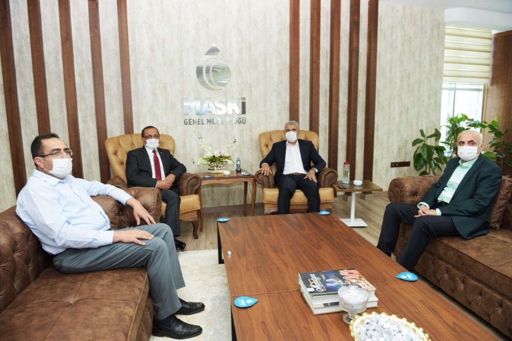 Başkan Güder ve Karataş yatırımları görüştü 