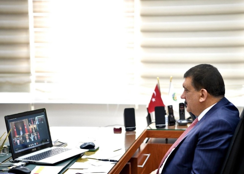 Başkan Gürkan, Malatya’dan video konferansa katıldı 