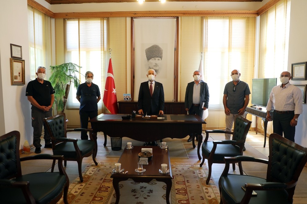 Başkan Gürün’e teşekkür ziyareti 