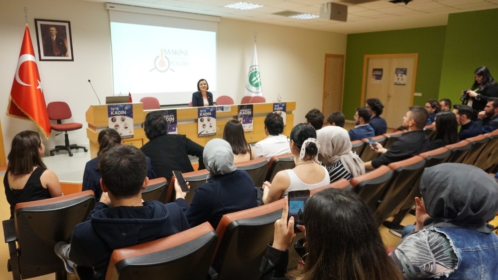 Başkan Hürriyet’ten üniversite öğrencilerine ‘İş’te kadın’ dersi 