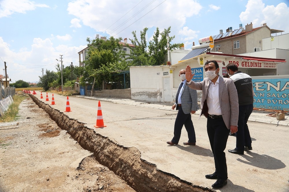 Başkan Kalaycı, Bahçelievler Mahallesindeki çalışmaları inceledi 
