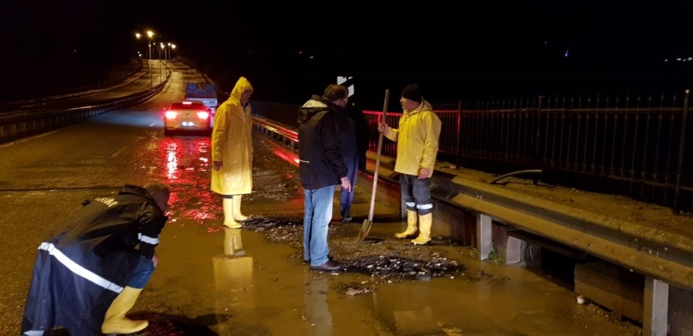 Başkan Kılınç’tan yağış denetimi 