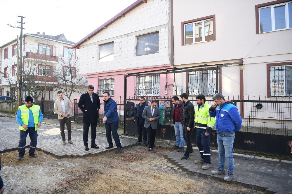 Başkan Kocaman çalışmaları yerinde inceledi 