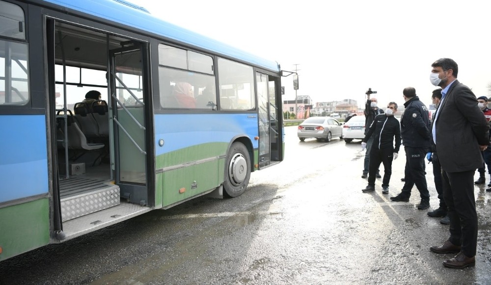 Başkan Kocaman kontrol noktasında moral verdi 