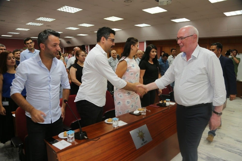 Başkan Kurt personeli ile bayramlaştı 