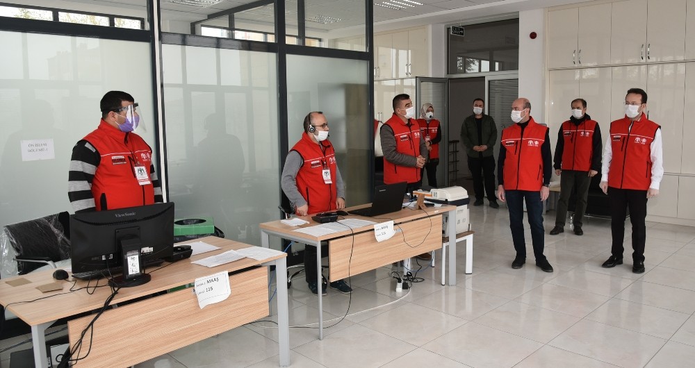 Başkan Pekyatırmacı ve Kaymakam Yamlı vefa grubu çalışmalarını inceledi 
