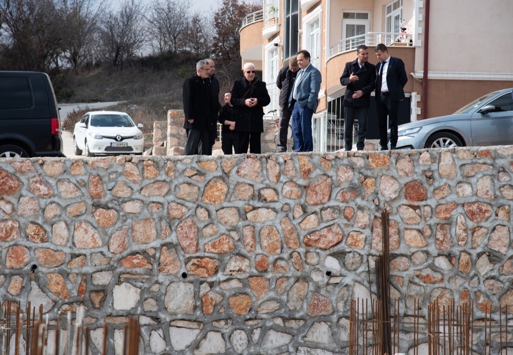 Başkan Şahin cami inşaatında incelemelerde bulundu 