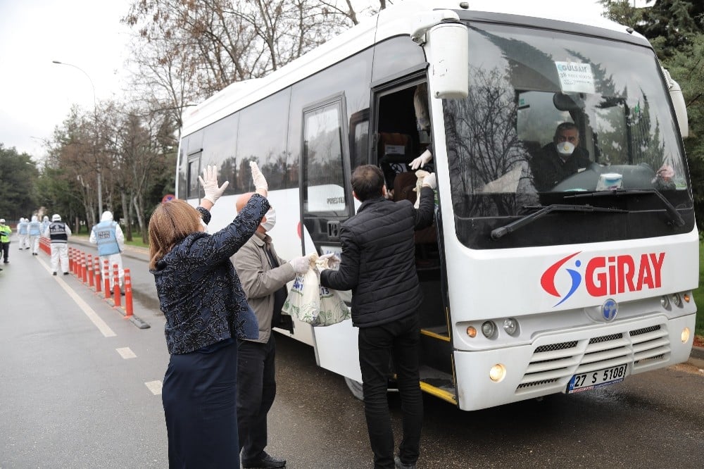 Başkan Şahin, Vali Gül ile işçi servislerini denetledi 