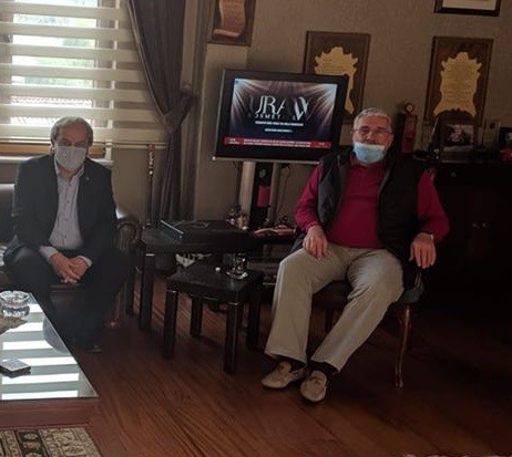 Başkan Şahin’den eski Gençlik ve Spordan Sorumlu Devlet Bakanı Şeker’e ziyaret 