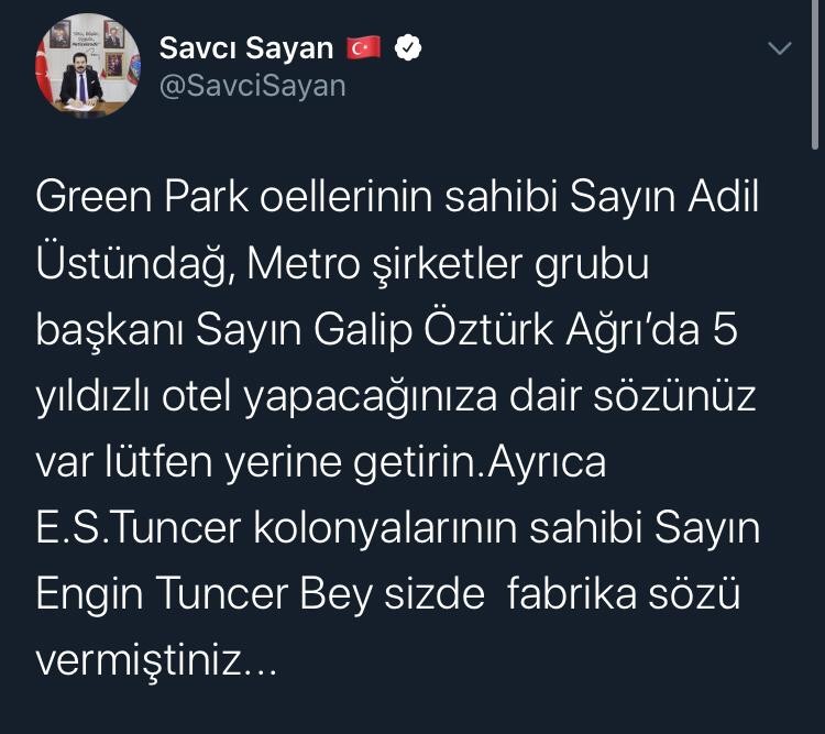 Başkan Sayan’dan yatırım sözü veren iş adamlarına çağrı 