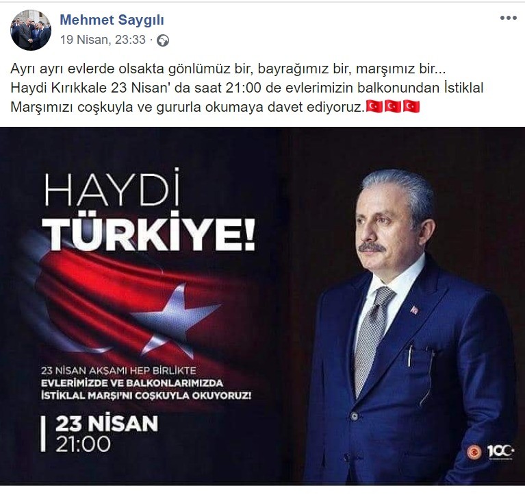 Başkan Saygılı’dan çocuklara ’23 Nisan’ Çağrısı 