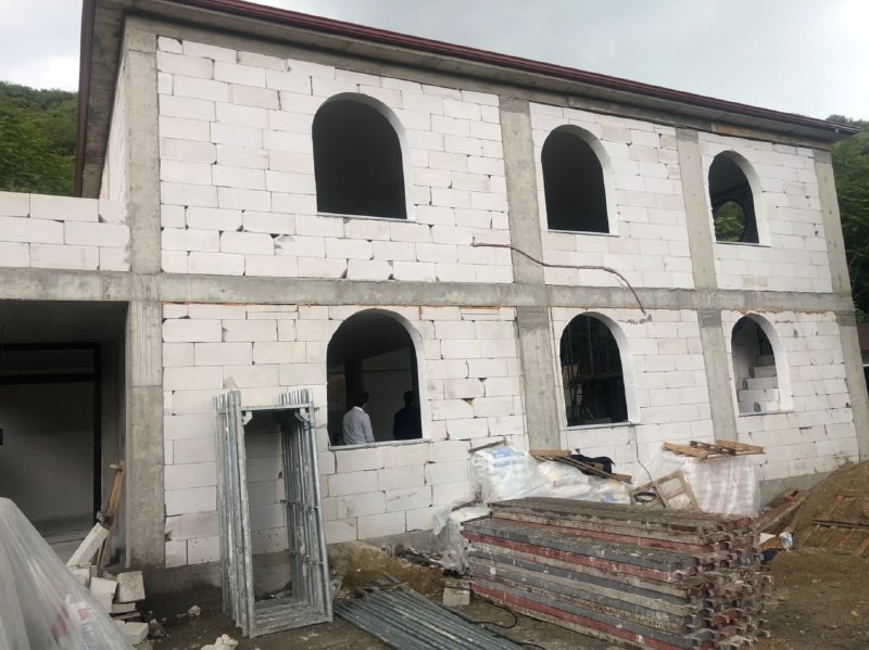 Başkan Şayir, İmam-ı Şafii Camii inşaatını inceledi 