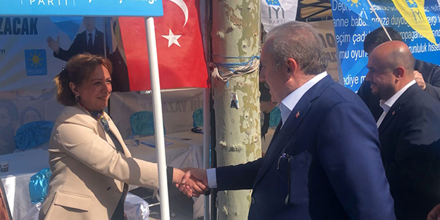 Başkan Şentop'tan örnek davranış! Muhalefetin seçim standlarını ziyaret etti