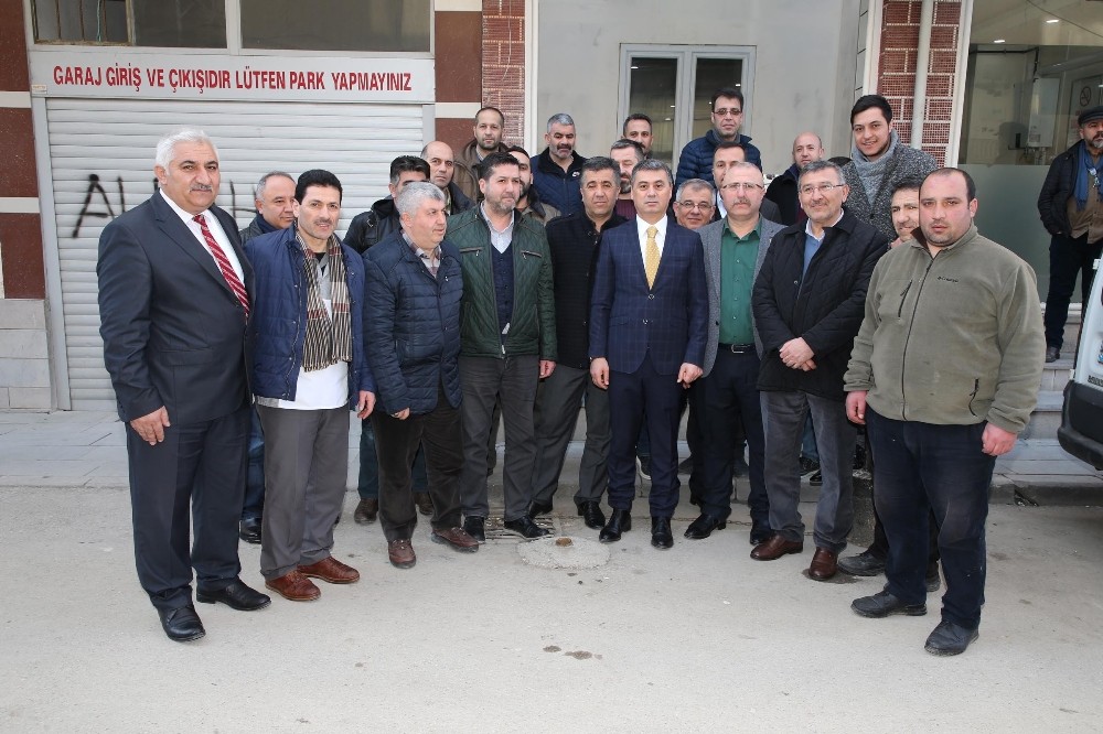 Başkan Şimşek esnafı dinledi 