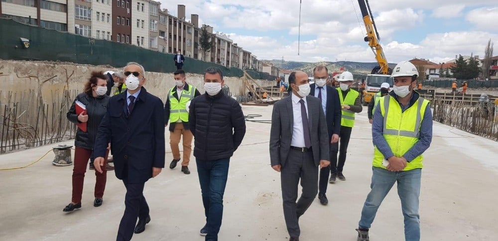 Başkan Şimşek, Konya Yolu inşaat çalışmalarını yerinde inceledi 