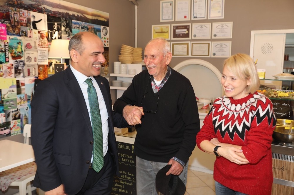 Başkan Söğüt’ten esnafa ziyaret 