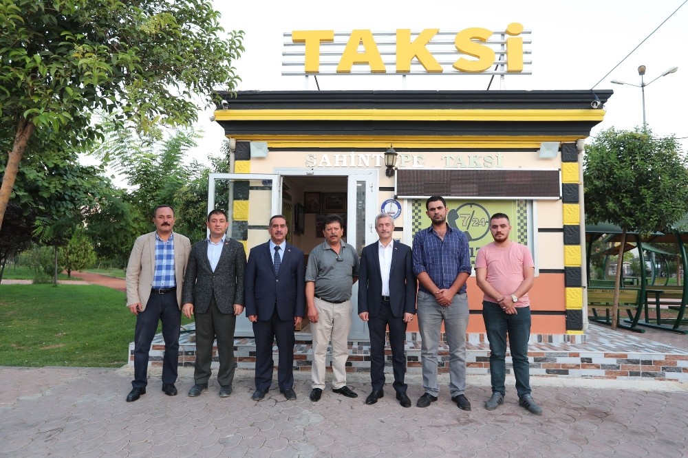 Başkan Tahmazoğlu taksicileri ziyaret etti 