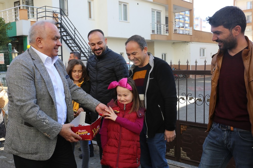 Başkan Tollu’ndan sınava giren öğrencilere moral ziyareti 
