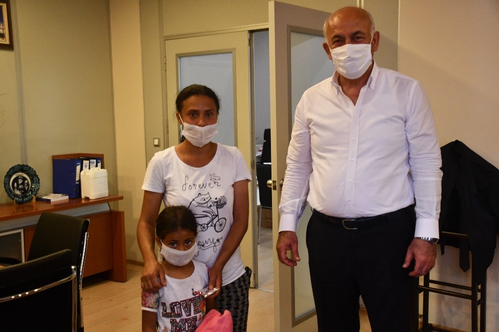 Başkan Tuncel örnek iyiliğe kayıtsız kalmadı 