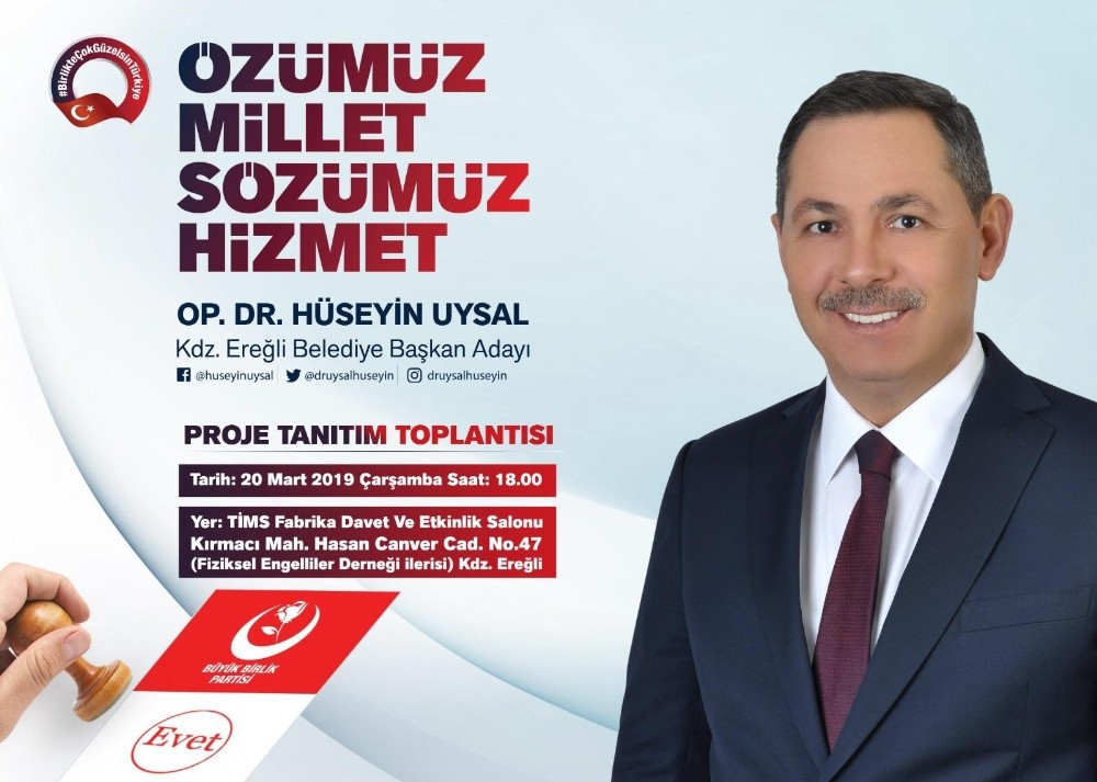 Başkan Uysal’dan proje tanıtımına davet 