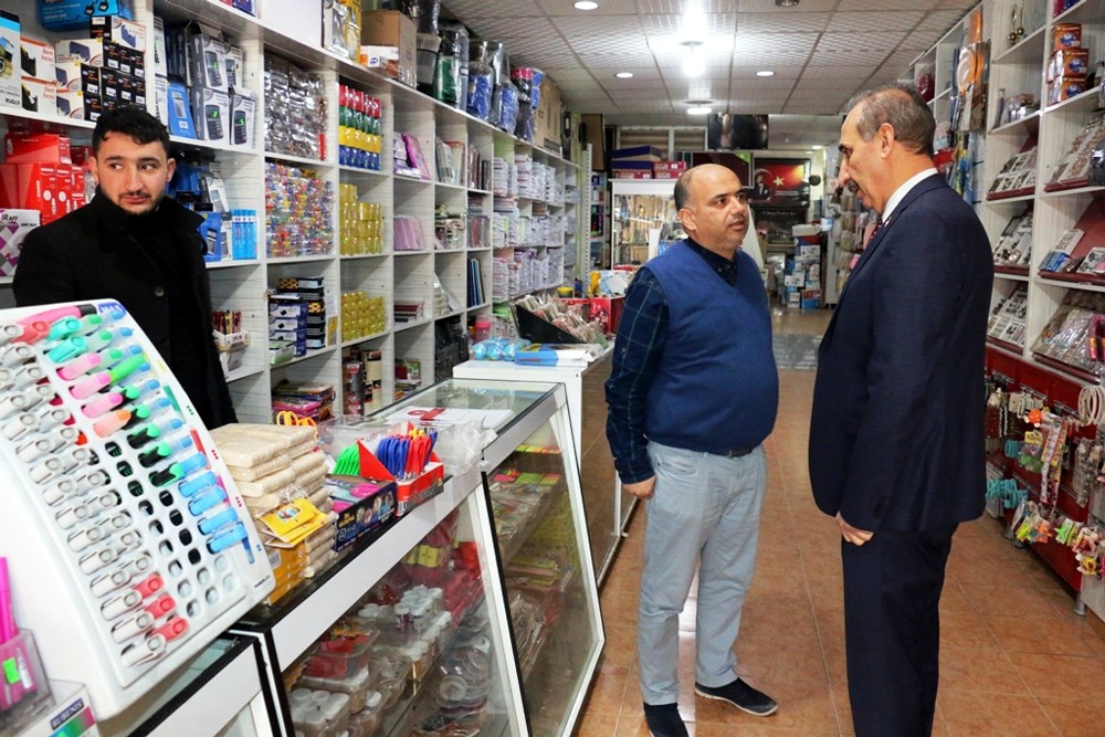 Başkan Yalçınkaya esnaf ziyaretlerine devam ediyor. 