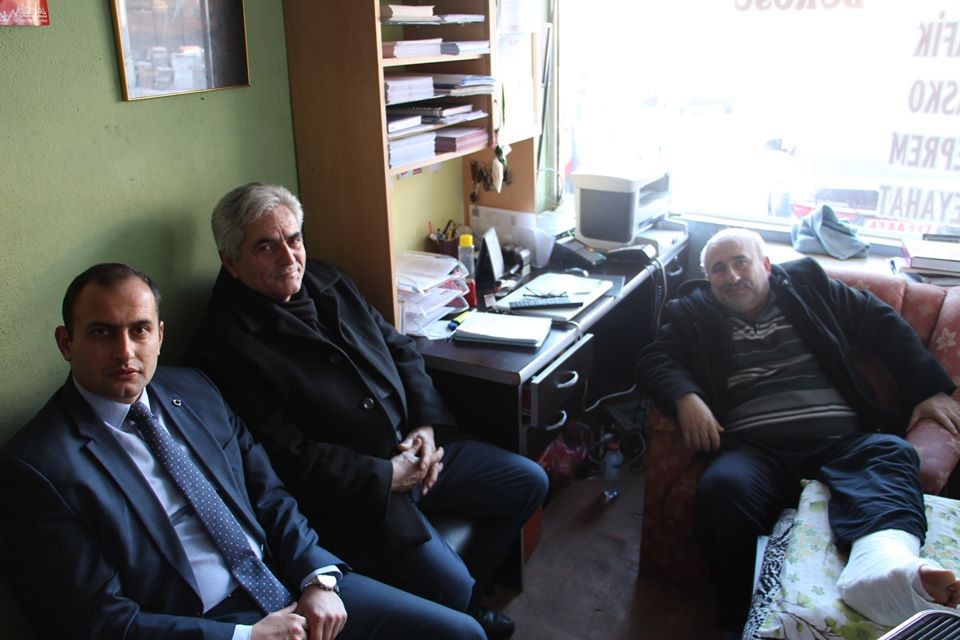 Başkan Yalmaz’a ’Geçmiş olsun’ ziyareti 