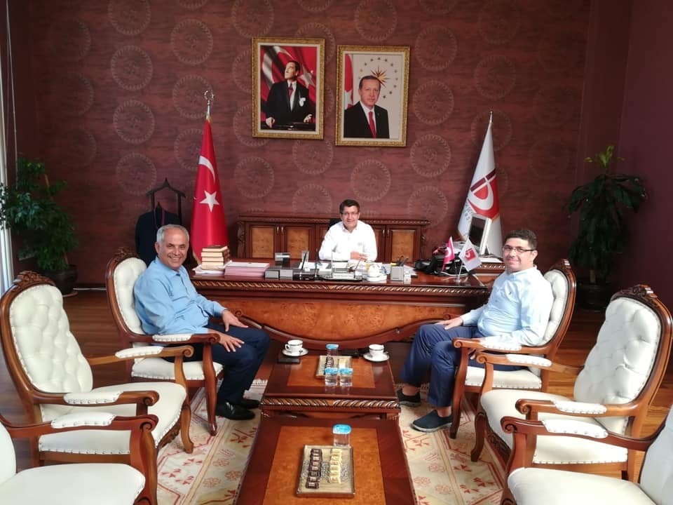 Başkan Yaman Rektör Taş ile bir araya geldi 