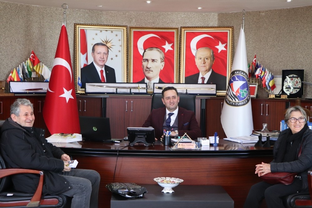 Başkan Yanmaz şampiyon takımı konuk etti 