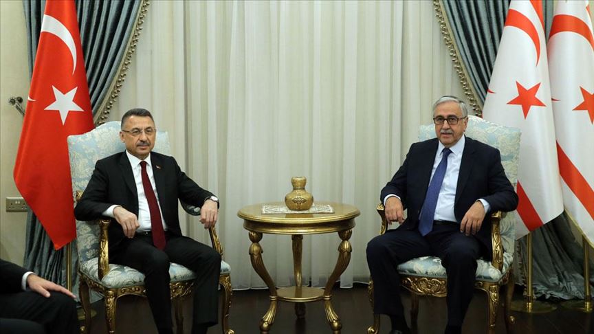Başkan Yardımcısı Oktay, Akıncı ile görüştü