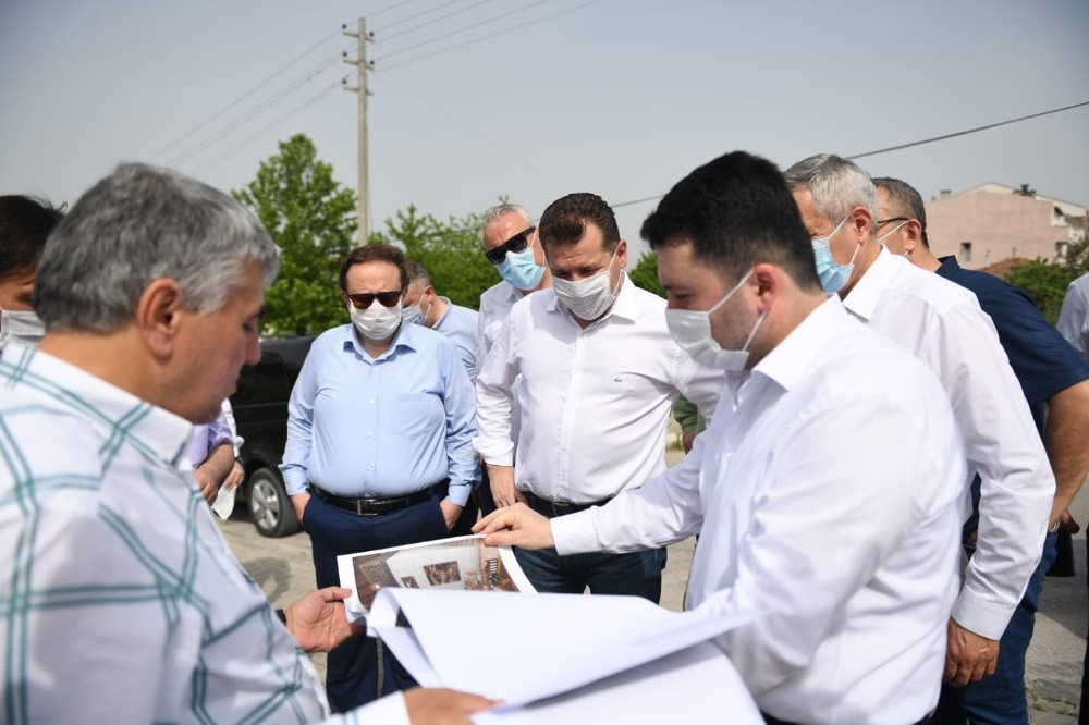Başkan Yılmaz hafta sonu da sahadaydı 