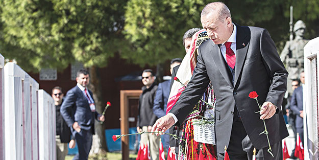Başkan’dan emperyalistlere Çanakkale’den net mesaj: Dedelerinizi gömdük sizi de gömeriz
