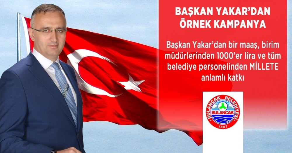 Başkanı Yakar’dan “Bir maaş bağış” kampanyası 