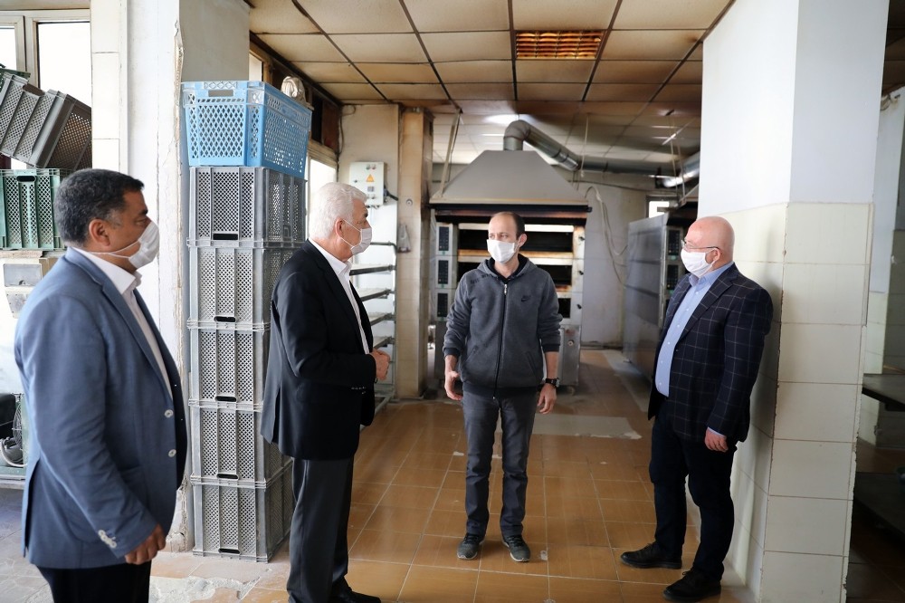 Başkanlar fırınları ziyaret etti 