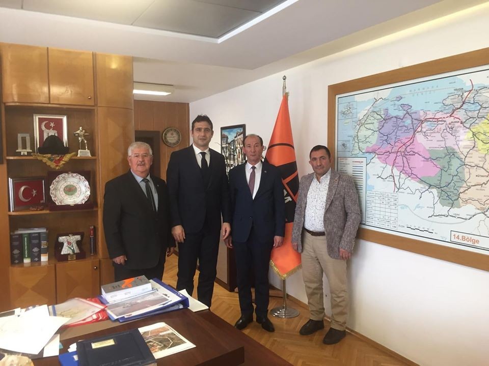 Başkanlardan Karayolları Bölge Müdürü Güzel’e ’Hayırlı olsun’ ziyareti 
