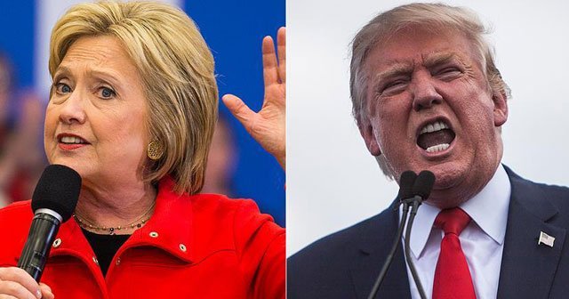 Başkanlık yarışında Hillary Clinton ve Trump karşı karşıya