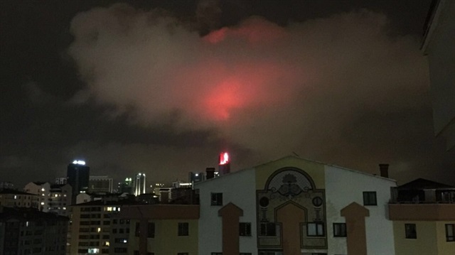 Başkent semalarında ilginç görüntü