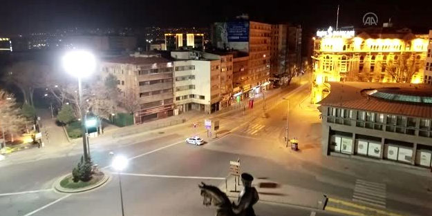 Başkent'in cadde ve sokakları havadan görüntülendi