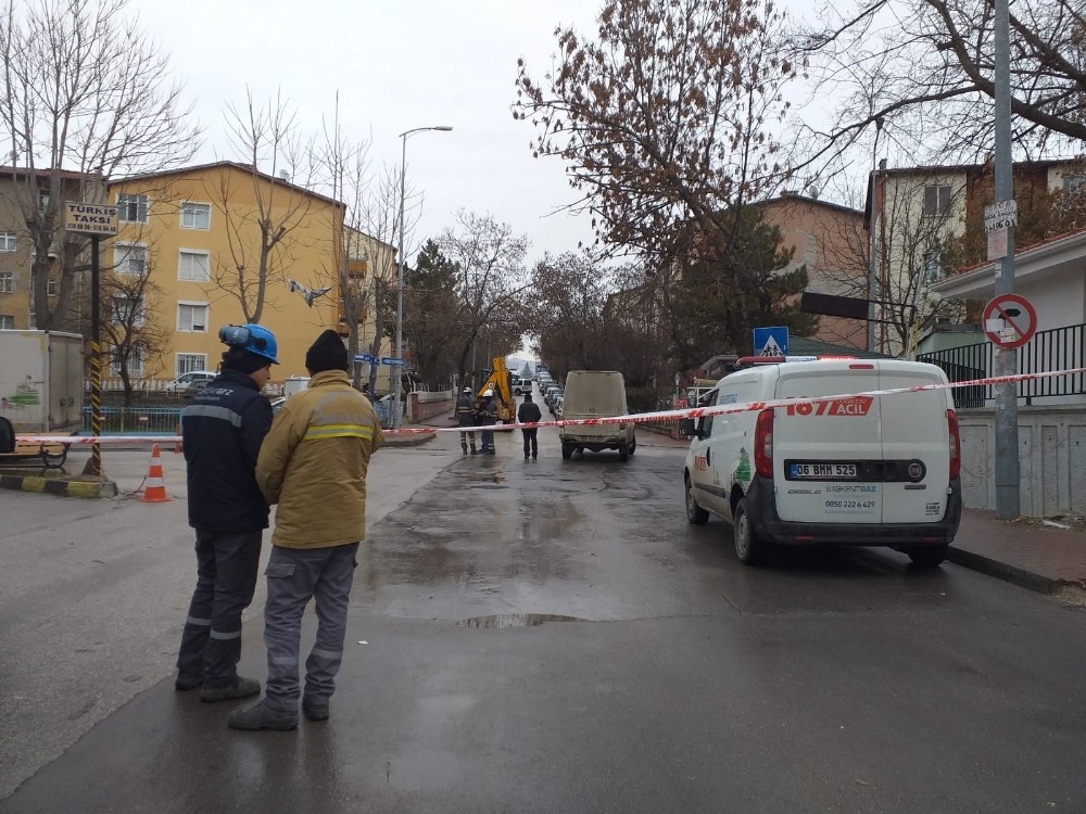 Başkent’te doğalgaz sızıntısı korkuttu 