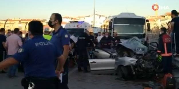 Başkent'te feci kaza!