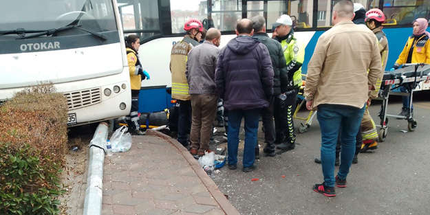 Başkent'te feci kaza! Otobüs ile minibüs çarptı