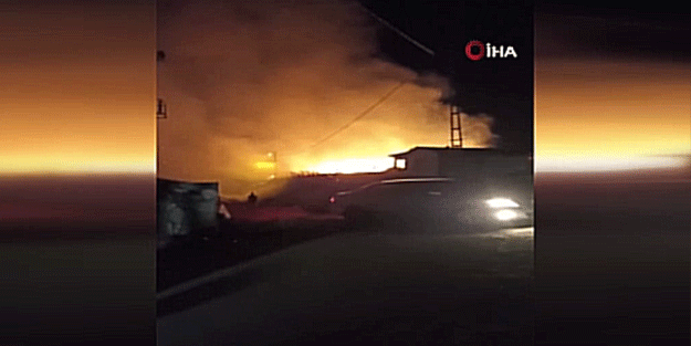 Başkentte hobi bahçesinde yangın