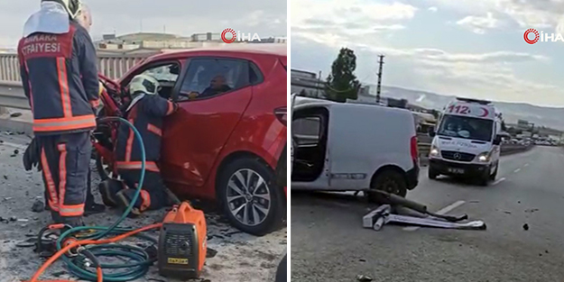 Başkent’te iki ayrı kaza: 1 ölü, 8 yaralı