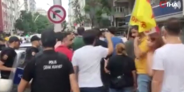 Başkent'te izinsiz gösteriye polis müdahalesi