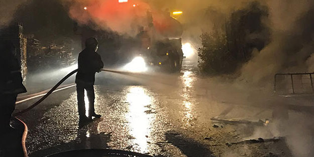 Başkentte korku dolu anlar! Alev alev yandı