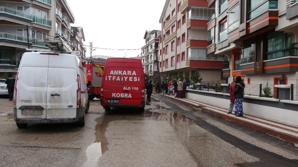 Başkentte korkutan yangın 