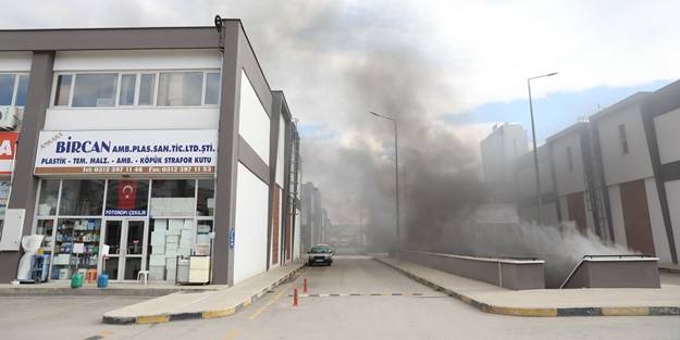 Başkentte korkutan yangın