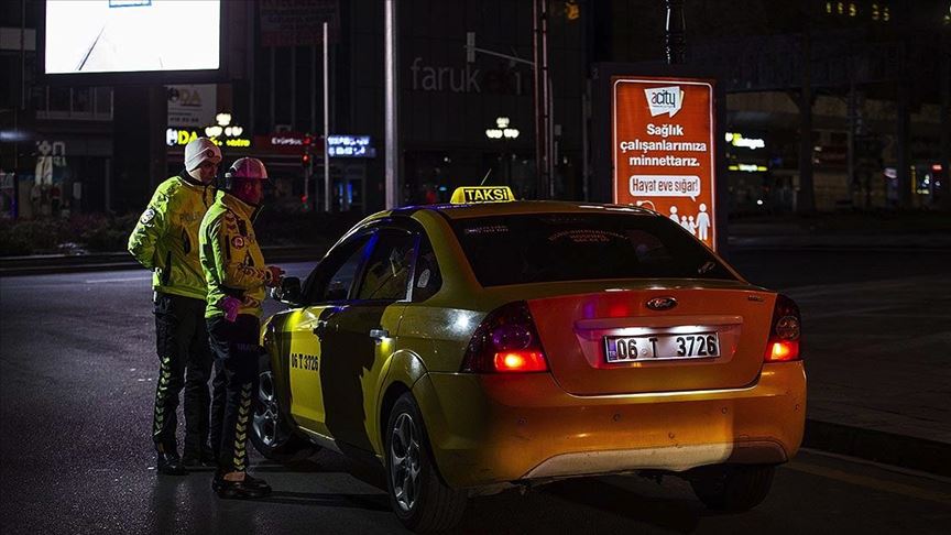 Başkentte plaka sınırlama uygulamasını ihlal eden taksiciye ceza kesildi